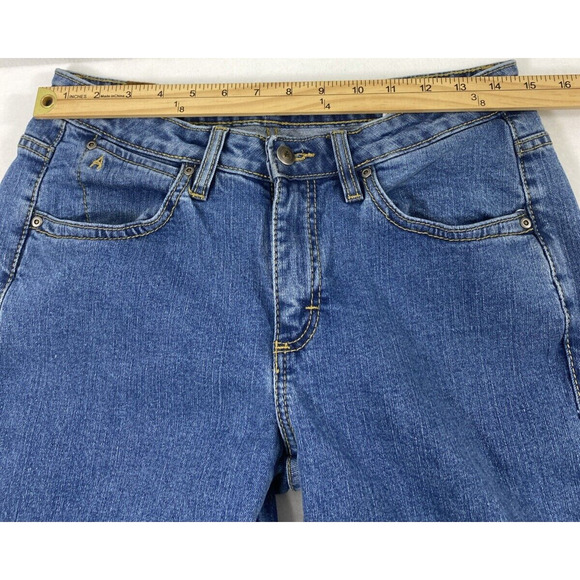 Wrangler Aura‎ Jeans Womens Size 8P Short Rise Medium Wash Denim - Picture 6 of 10